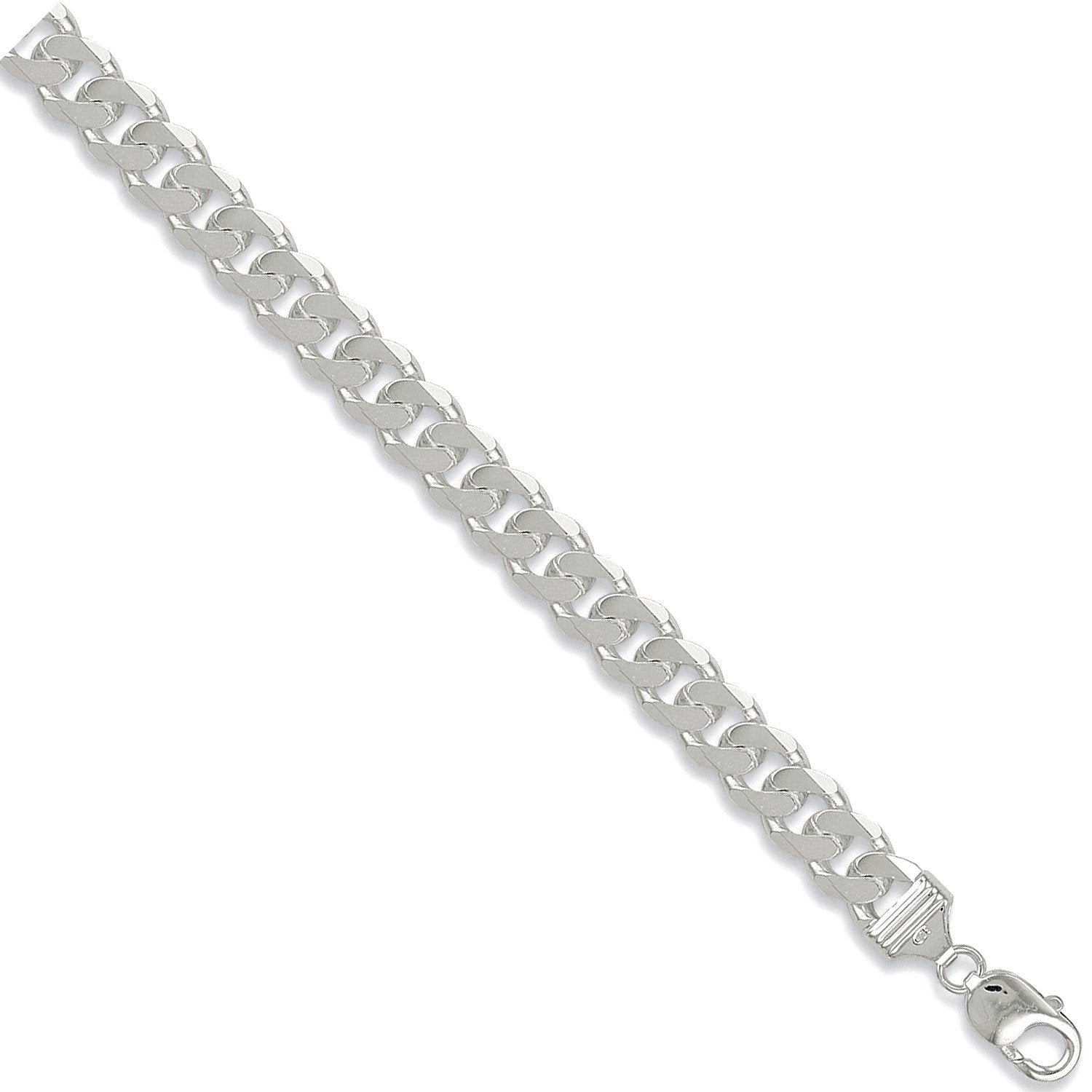 Silver 11mm Curb Chain - Fine Necklace - Certified Authentic - Swiss Made - UK Stock – Luxury Jewellery by Imperial Ti